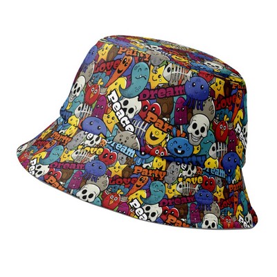 Premium Hyper Cool Fabric Full Sublimation Single-Sided Bucket Hat