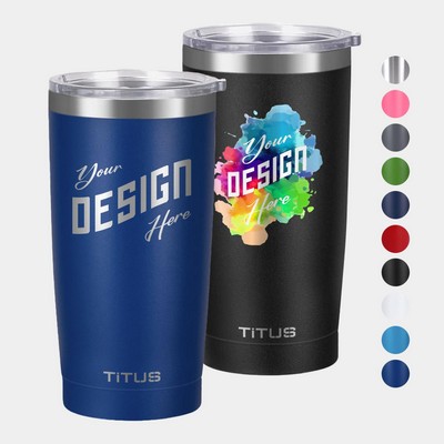 Premium 20 oz TiTUS® Double Wall Stainless Steel Insulated Tumbler