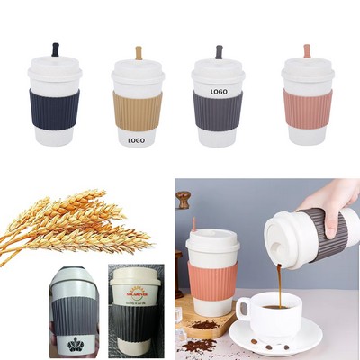 ECO Friendly Wheat Straw Fiber Coffee Cup