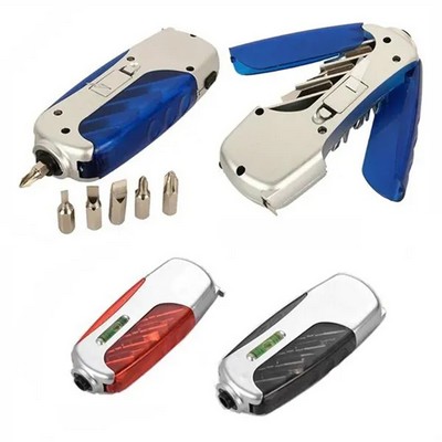 LED Light Tape Measure Screwdriver Set Multifunctional Kit