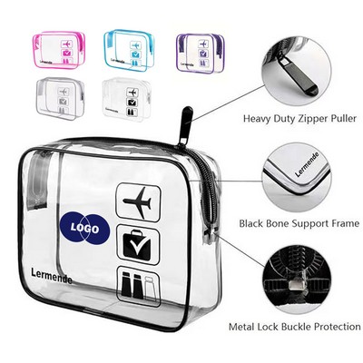 Portable Clear Pvc Makeup Bag