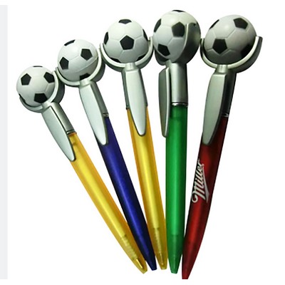 Plastic Press Football Pen