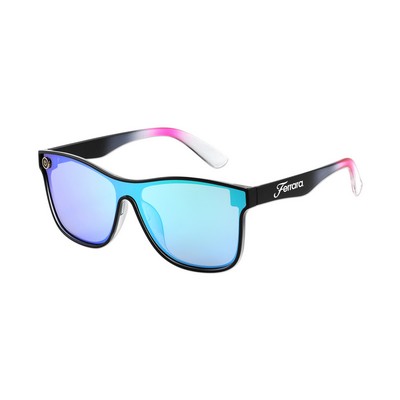 Mixer Sunglasses Ombre with Blue Lens