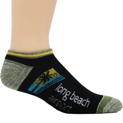 Imported Woven Organic Cotton No Show Sock