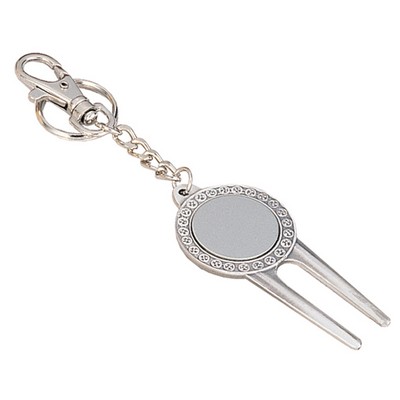 Deluxe Golfer's Divot Key Chain