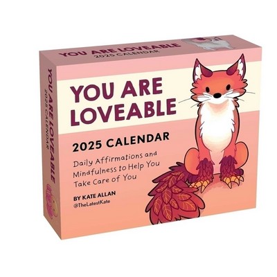 Kate Allan 2025 Day-to-Day Calendar (You Are Lovable)