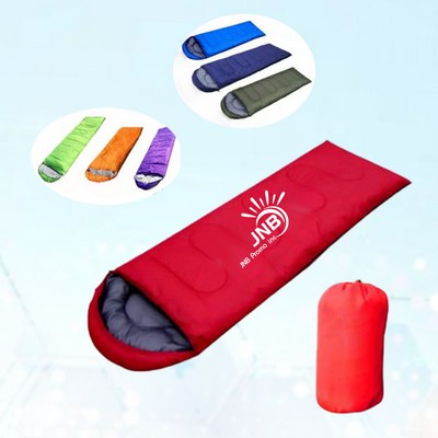 Outdoor Adventure Envelope Sleeping Bag with Hood