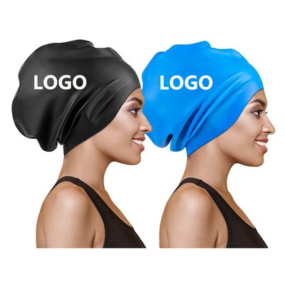 Extra-Length Waterproof Hair Protection Swimming Caps