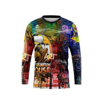 Full Color Sublimated Custom Unisex Long Sleeves T-Shirt