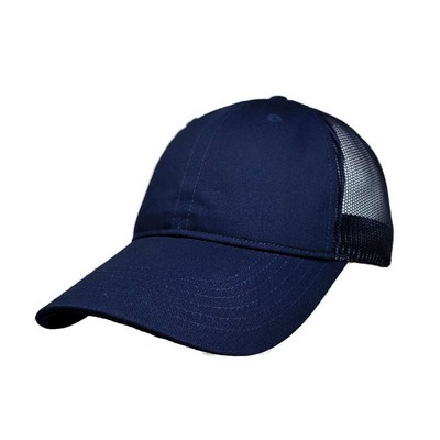 Big Size Navy Low Profile Unstructured Mesh Cap