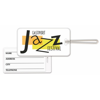 Laminated Vinyl Luggage Tag With Card Insert