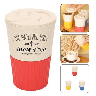 14oz Wheat Straw Coffee Cup w/ Lid