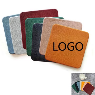 PVC Foam Leather Coaster