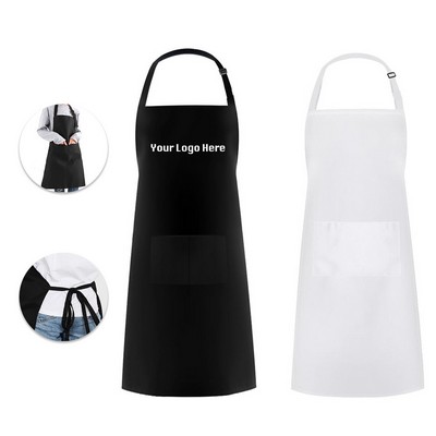 Adjustable Kitchen Apron with 2 Pockets