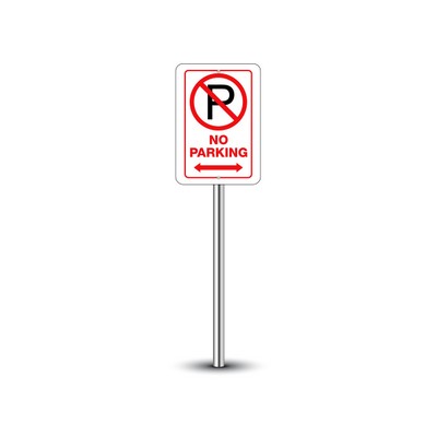 No Parking Signs (1ft x 1ft) SQFT