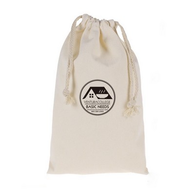 Beige Drawstring Storage Bag