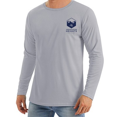 Men's Crew Neck Quick Dry Top UV Protection T-Shirt