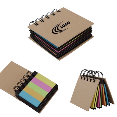 Colorful Sticky Notes Spiral Notebook