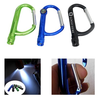 Led Flashlight Carabiner Keychain