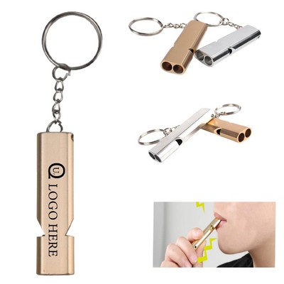 Aluminum Whistle Keychain