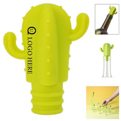 Cactus Shaped Silicone Wine Bottle Stopper