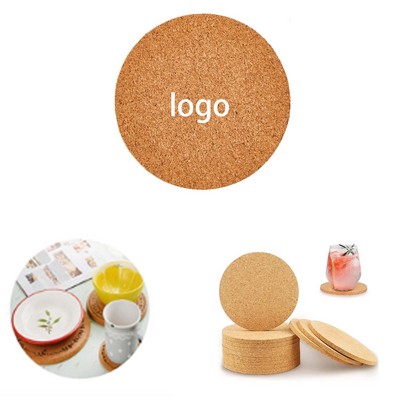 Cork Cup Wooden Drink Coaster Absorbent