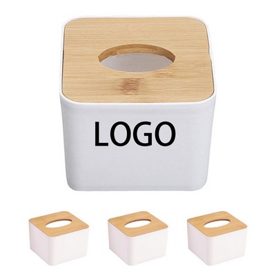 Wooden Plastic Tissue Box