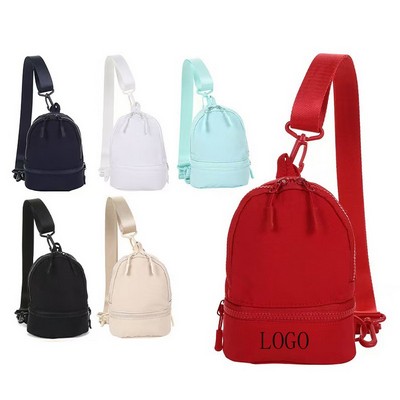 Nylon Fabric Outdoor Sports Shoulder Crossbody Bag