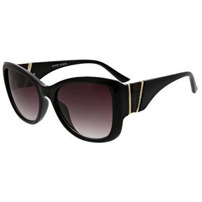 Anne Klein® Women's Oversized Black Sunglasses