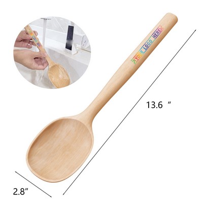 13.6 x 2.8 Inches Beech Wooden Cooking Spoon