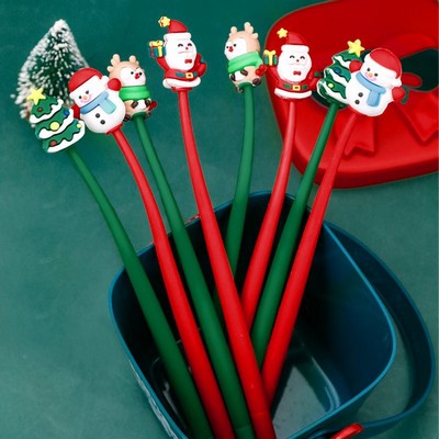 Creative Christmas Gel Pen - Santa Claus Design for Student Prizes & Gifts