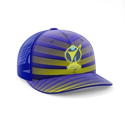 Premium Sublimation 6 Panel Mesh Back Trucker Cap - Performance Polyester