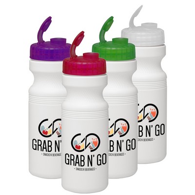 Bike Water Bottles with Flip Top 24 oz