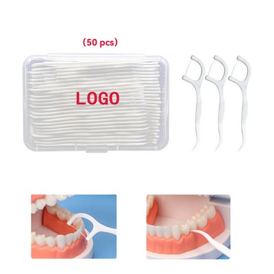 Portable Dental Floss With Box(50Pcs)