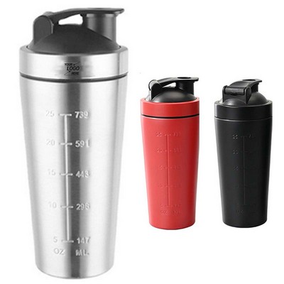 Stainless Steel Protein Shaker Bottle Mix Cup