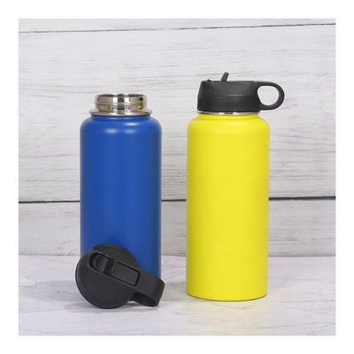 32 Oz Water Bottle With Filp Top Straw Lid