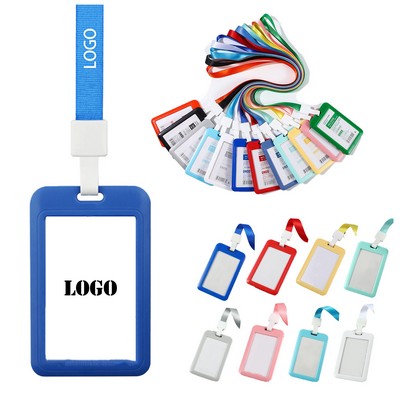 Vertical ABS Sliding Cover Case with Lanyard