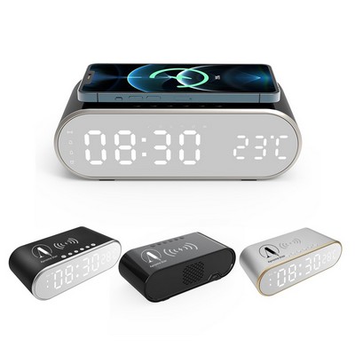 15 W Wireless Charger with Electronic Alarm Clock