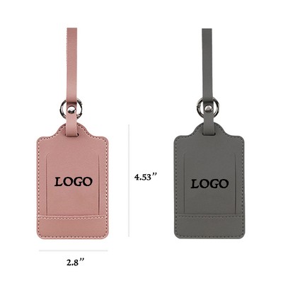 Traveler Pu Leather Luggage Tag