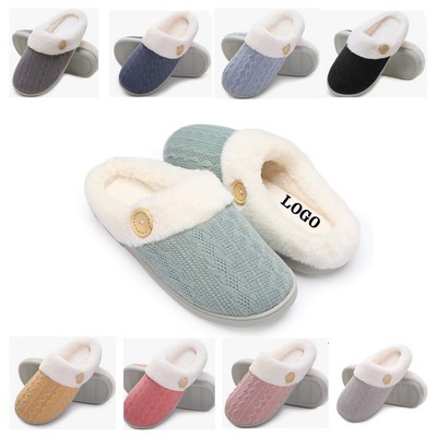 Women's Slip on Fuzzy House Slippers