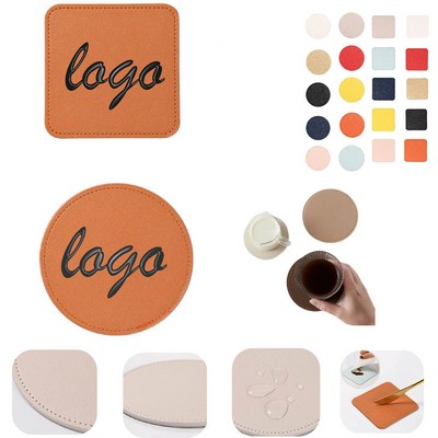 PU Leather Drink Coaster