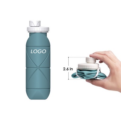 Compact Foldable Silicone Sports Bottle