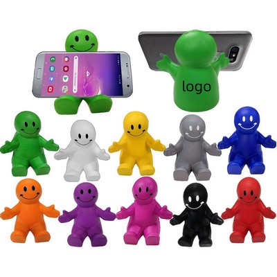 Smiley Face Guy Stress Reliever Phone Holders