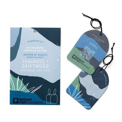 Parks Acadia Car Fragrance, 2 Pack - Seagrass + Driftwood