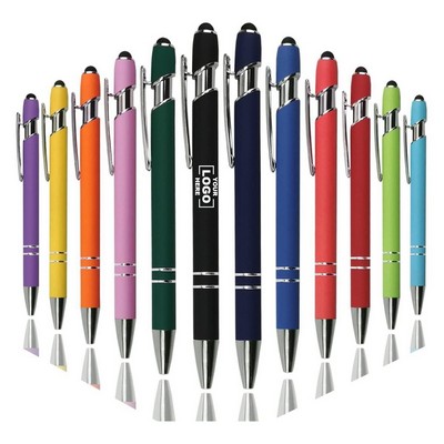 Stylus Touch Pen with Metal Ballpoint