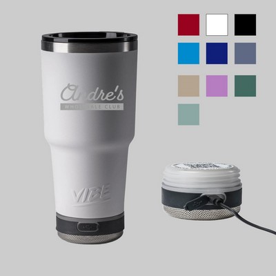 Go Caddy Vibe 28oz Tumbler with Speaker - Laser Engraved