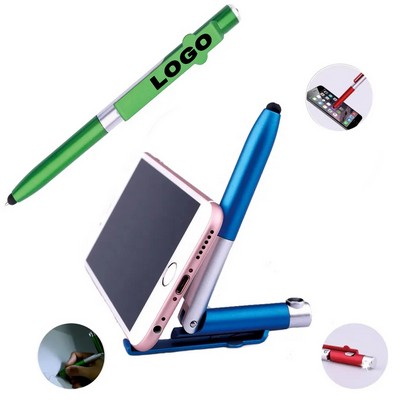 Multi-function stylus pen With phone stand& Led Light