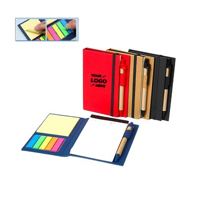 Sticky Notes Notebooks Colored Page Markers Bundle Set