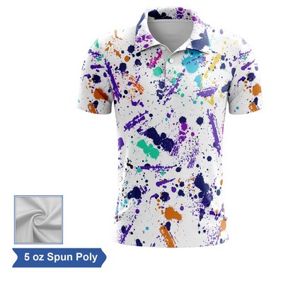 Sublimation Spun Polyester (Cotton Touch) Performance Polo - Men Women Kids