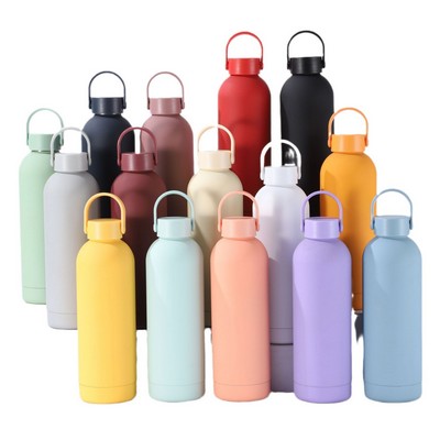 17 OZ Stainless Steel Insulated Water Bottle With Handle